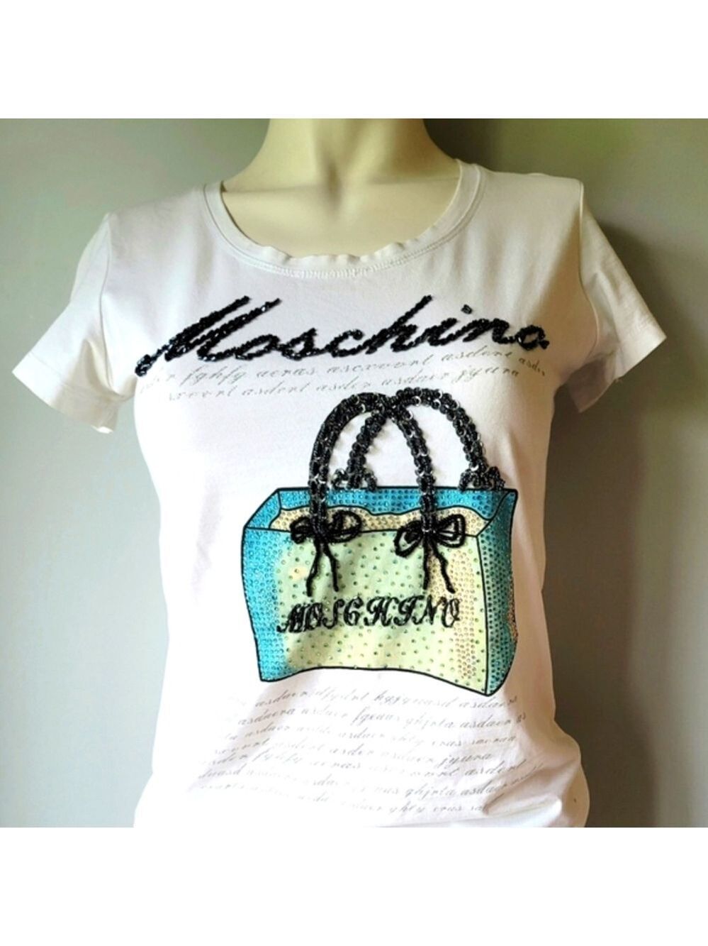 Love Moschino Embellished T-Shirt Size S